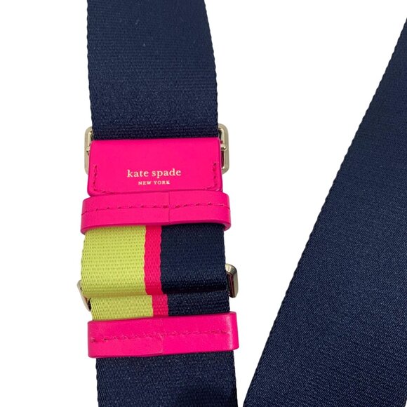 Kate Spade Striped Make It Mine Thick Striped Webbed Crossbody Strap EUC - Picture 3 of 6